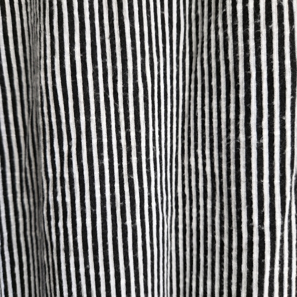 Caution To The Wind • Women's Black and White Striped Midi Skirt - Picture 4 of 7